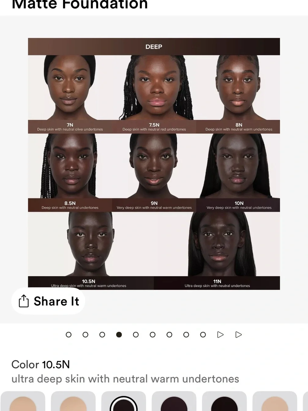 Anastasia Beverly Hills IMPECCABLE blurry second skin Foundation — 10.5N